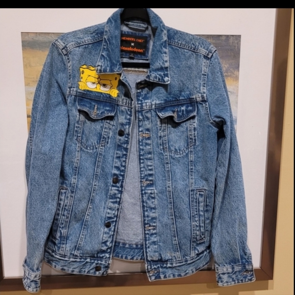 Member's Only X Spongebob Nickelodeon Denim Jacket